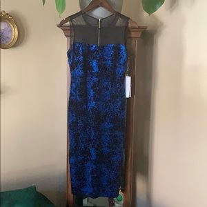 Calvin Klein crushed velvet midi dress